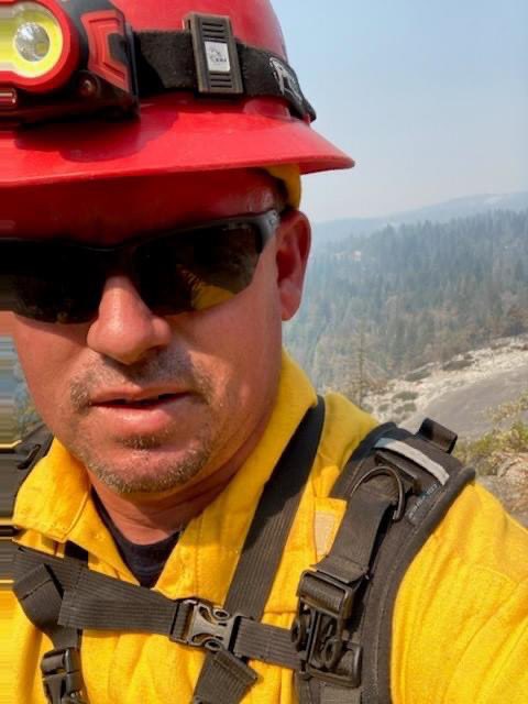 ConroeFire's tweet photo. The CFD FF’s assigned to The Creek Fire in have been on station for two weeks.  CalFire reports that The Creek Fire is 49% contained and has burned 333,880 acres.  #Creekfire #CalFire #ConroeFire #CaliforniaWildfires https://t.co/TGGuz2Z3kR