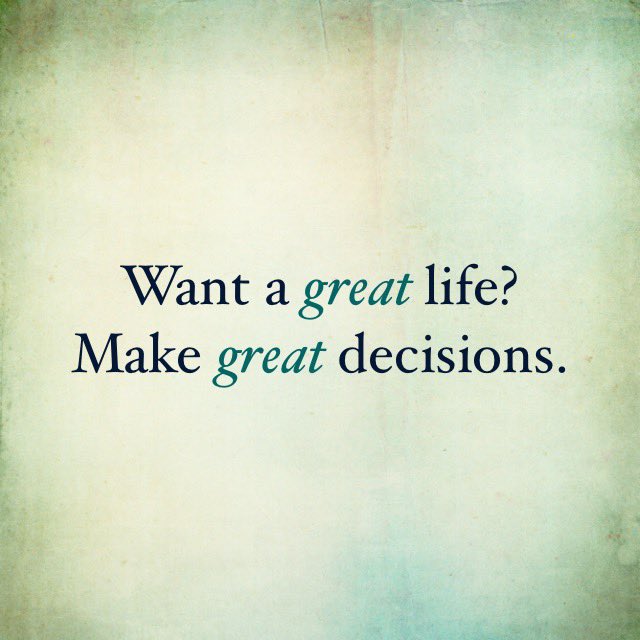 AlanSteinJr's tweet photo. Your life is a culmination of EVERY decision you have EVER made. Want a better life? Make better decisions, develop better habits, ask better questions, read better books, and surround yourself with better people. https://t.co/fDCjxZv1OC