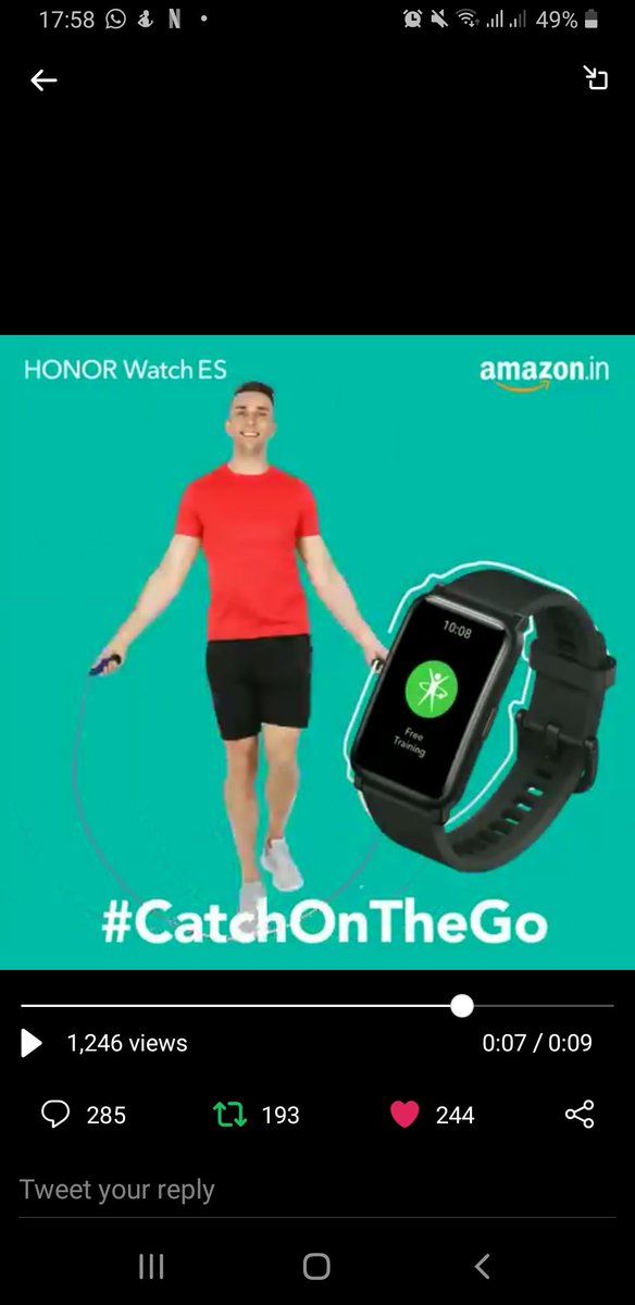 @HiHonorIndia Caught perfectly #CatchOnTheGo #HONORWatchES @HiHonorIndia Tagging @friends4_eve @sd12dec @ThakorVaishnavi @princemunjal077 @shikha123poddar @Meera_Kesarwani @AkhilKesarwani5 @honey_sweet_16 @SaumyaKesarwa12 @Yashii_Rishika @kailashkumarJo4 @FunkyVani @PritiNivoriya @AkashKoli30