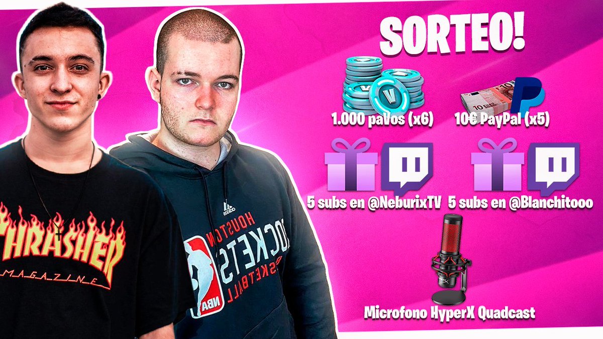 Blanchitoo's tweet photo. 🎁SORTEO TOCHÍSIMO🎁

★Requisitos:
► Seguirnos en gamestry a los dos canales
   · https://t.co/iz6PFW6Yj3
   · https://t.co/Lt9Ws9TXy6
► Seguir a @Neburix y @Blanchitoo 
► Dar RT a este tweet https://t.co/Gq8JiofaZV