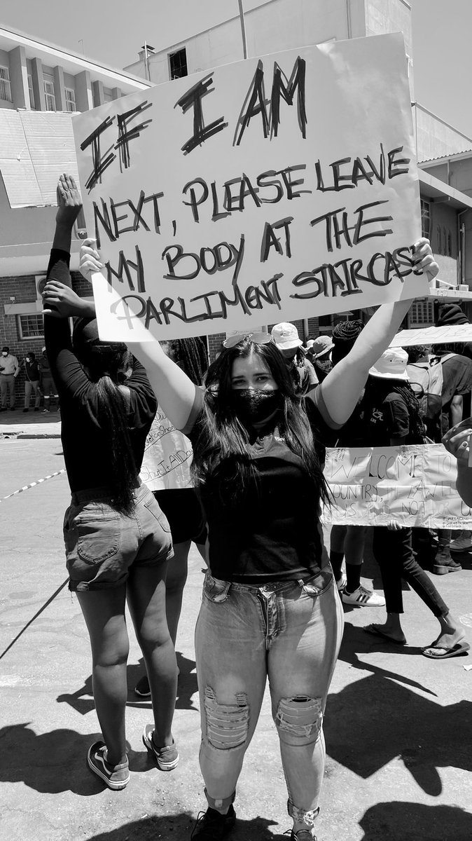 MissMontenique's tweet image. Today my colleagues joined me and I could not be humbled more. 

Also a huge shout out to @binary_city for allowing us some time off from work to stand in solidarity against SGBV.

#ShutItAllDownNamibia