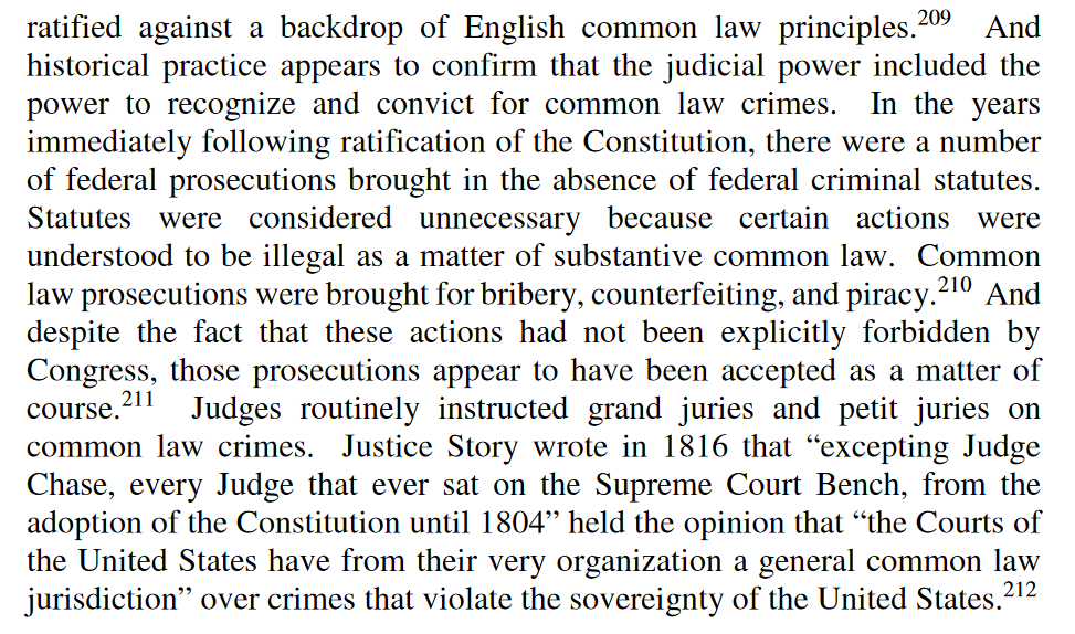 In the years before and after the Constitution was ratified, judges and non-judges alike had no doubt that judges could make policy. This was the whole idea behind the "common law" that they had brought with them in England. Judges even had the power to create new crimes.