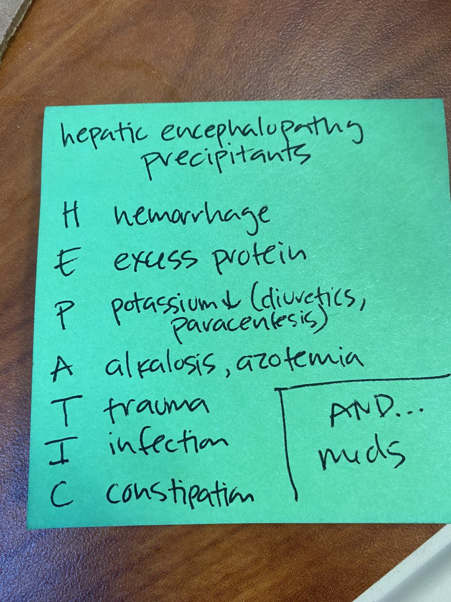 Michelle Brooks, MD, SFHM (@michellebr00ks) on Twitter photo #postitpearl Think of hepatic encephalopathy as a symptom. Why do they have encephalopathy? #GITwitter #HepatologyTwitter <a href="/RichSterlingMD/">Richard Sterling</a> #Team2October2020 #postitpearl Think of hepatic encephalopathy as a symptom. Why do they have encephalopathy? #GITwitter #HepatologyTwitter <a href="/RichSterlingMD/">Richard Sterling</a> #Team2October2020
