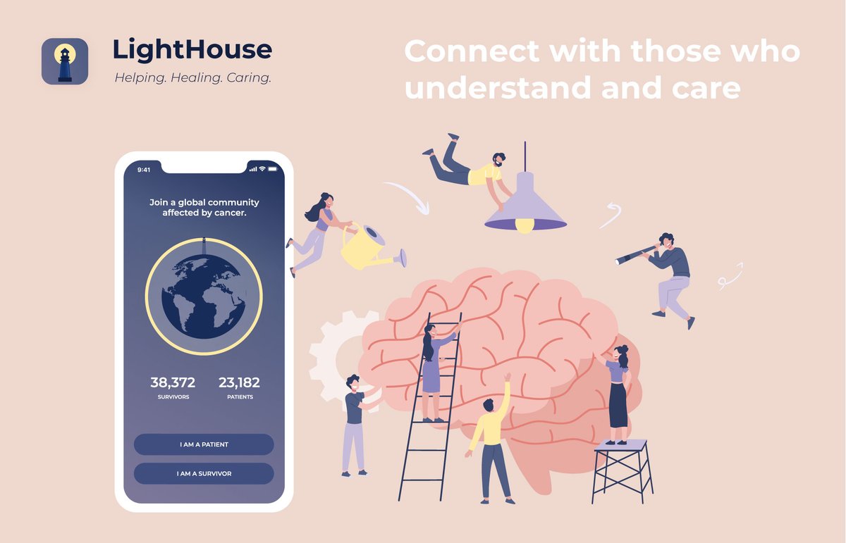  MALVIKA BHASIN, Project: ‘LIGHTHOUSE’.⠀Malvika conducted interviews with current cancer patients and survivors. An app was created to give support and space for people to express their stress or bereavement through friendship building and gratitude practices.
