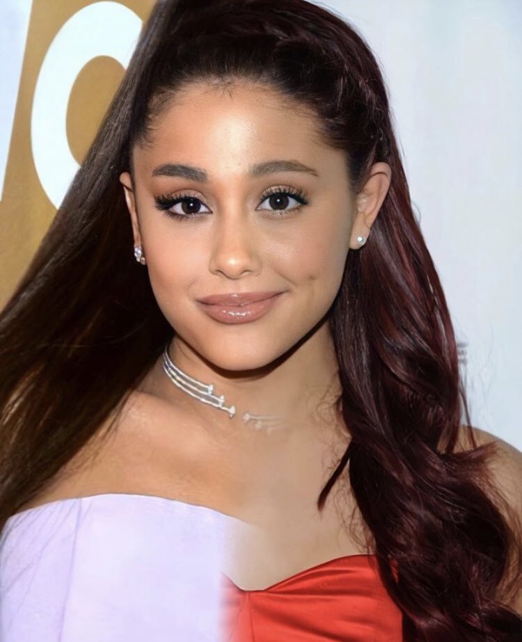 gre4te's tweet photo. “ariana looked way more natural before” https://t.co/YTVEIS8xlk