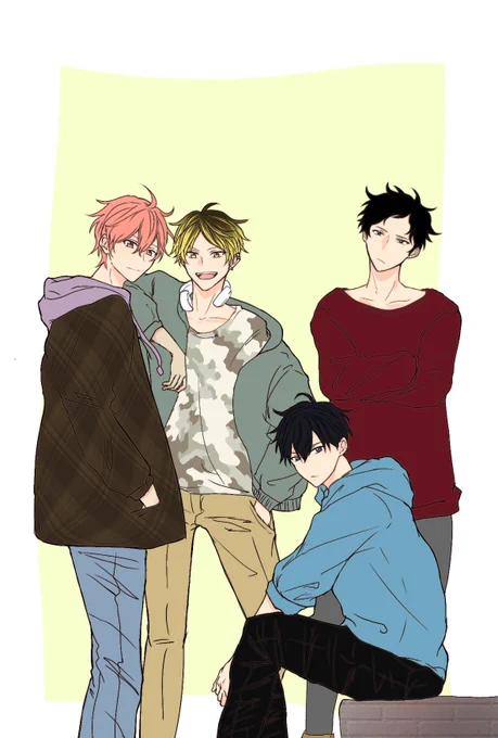 #ギヴン #given
皆でわちゃわちゃしてたら可愛いな… 