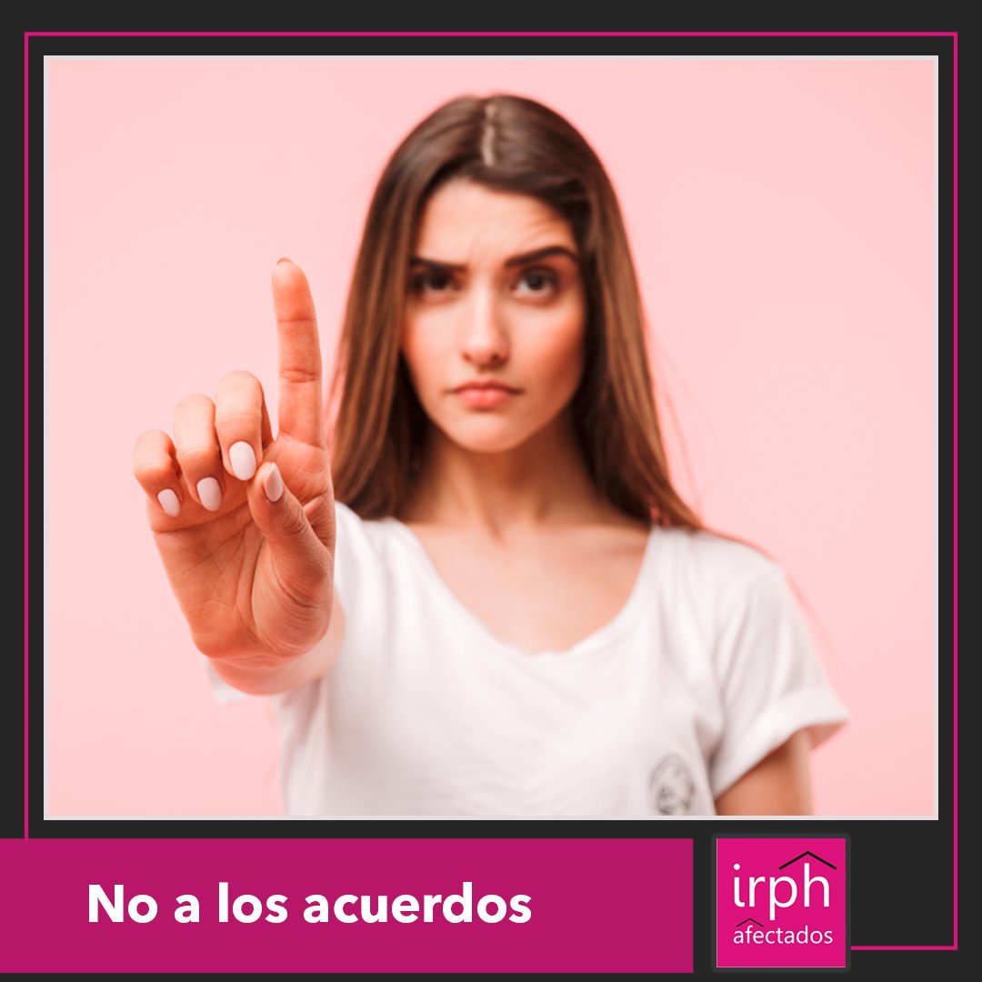 PlataformaIRPH's tweet photo. Las entidades bancarias están ofreciendo acuerdos a los afectados que no son nada beneficiosos para ellos. ¿Por qué?
-
✅ Seguirás pagando una cuota más elevada de lo que deberías.
✅ Renuncias a reclamar en el futuro.
✅ No recuperas todo lo pagado de más. https://t.co/dffTNakekQ