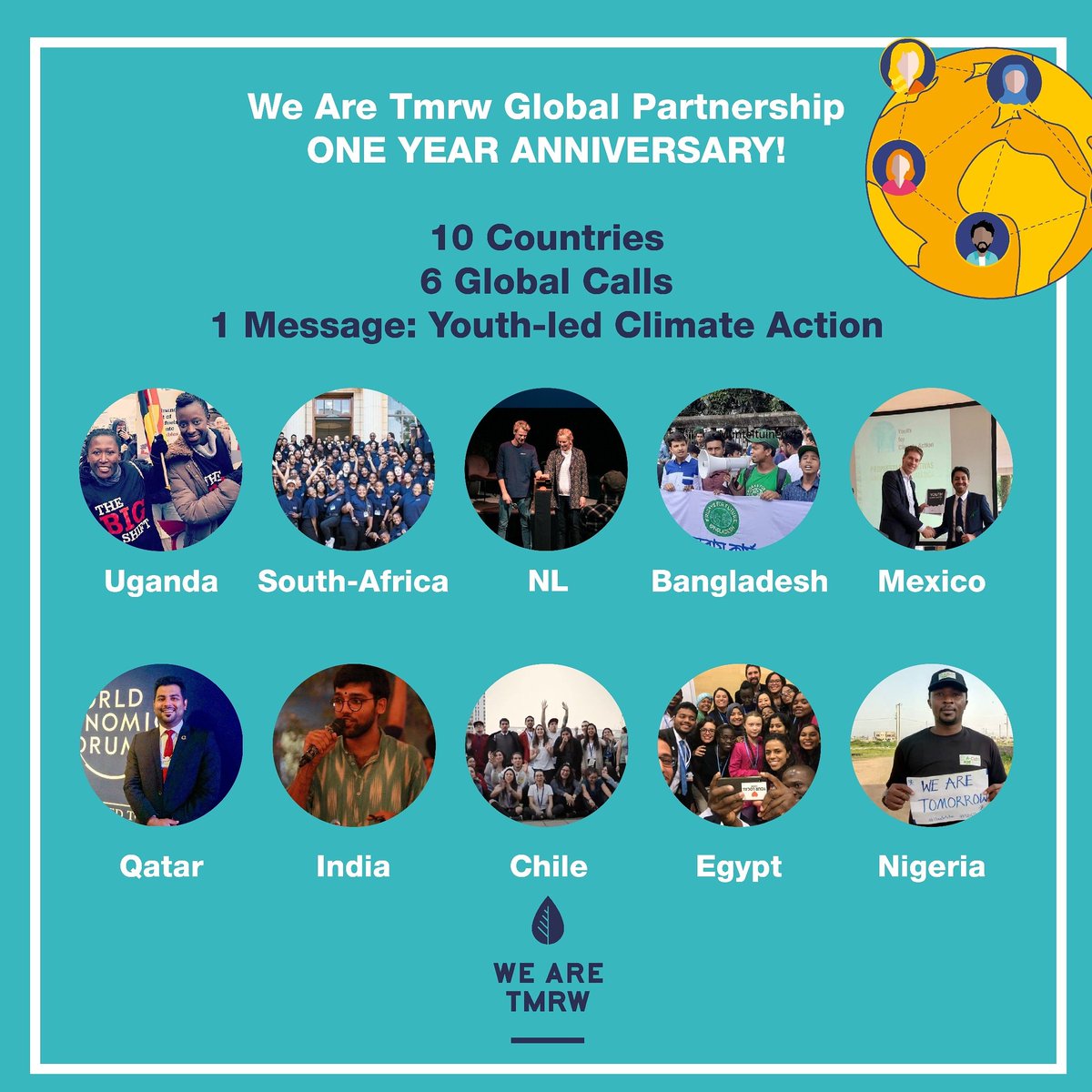 Meet the team

@YouthNet4CC <a href="/Greenisheg/">Greenish</a> <a href="/Youth4ClimateIn/">Youth For Climate India</a> <a href="/VerdeITAM/">Verde ITAM</a> <a href="/earthplusafrica/">Earthplus Africa</a> <a href="/AYCMQA/">AYCM Qatar</a> <a href="/Youth_SAIIA/">Youth@SAIIA</a> <a href="/girls4climate/">#Girls4Climate</a>
<a href="/SohanYouthNet/">Sohanur Rahman</a> <a href="/shikhar_online/">Online Solution With Shikhar</a> @TylerJess38 @CeliweShivambu <a href="/JoanitaBabirye/">Juanita 🇺🇬</a>

#WeAreTmrw #youthparticipation #ClimateChange