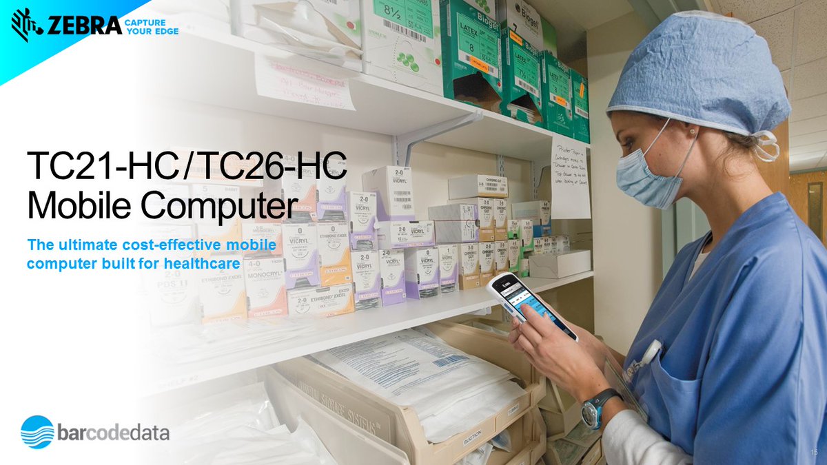 GeoffreyMonk's tweet photo. Introducing the New Zebra TC21-HC/TC26-HC. These small, easy-to-carry healthcare devices offer a new level of features at a cost-effective price point. For more information call Barcode Data on:- 0161 330 0077 or email geoff.monk@bcdata.co.uk #nhs #gs1 #zebratechnologies https://t.co/hx6xUy4Hiq