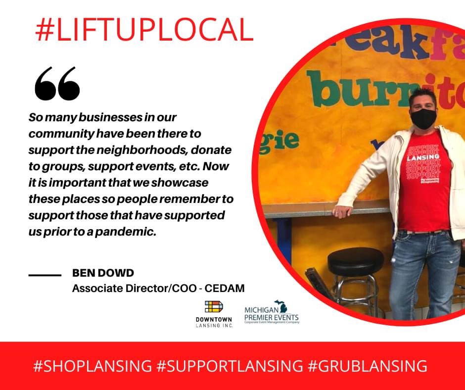 Downtown Lansing (@downtownlansing) on Twitter photo Happy #LiftUpLocal Week! Remember a little support can go a long way when we all commit to #LiftUpLocal together! What can you do to help this week? #ShopLansing #GrubLansing #SupportLansing! <a href="/MIPremierEvents/">MichiganPremierEvents</a> <a href="/bendowd/">bendowd</a> <a href="/OldTownLansing/">Old Town Lansing</a> <a href="/REOTown/">REO Town</a> Happy #LiftUpLocal Week! Remember a little support can go a long way when we all commit to #LiftUpLocal together! What can you do to help this week? #ShopLansing #GrubLansing #SupportLansing! <a href="/MIPremierEvents/">MichiganPremierEvents</a> <a href="/bendowd/">bendowd</a> <a href="/OldTownLansing/">Old Town Lansing</a> <a href="/REOTown/">REO Town</a>
