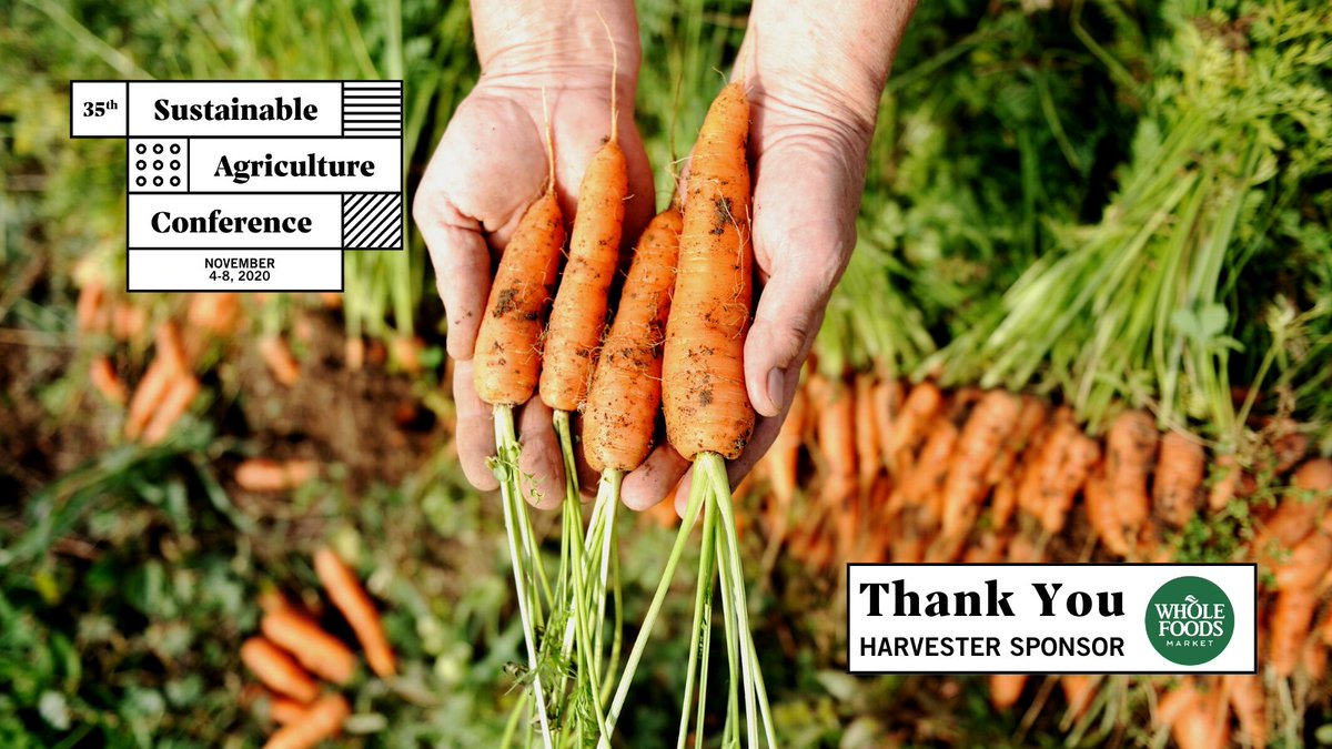 carolinafarm's tweet photo. We are so grateful to our Harvester Sponsor, @wholefoods, and their unshakeable commitment to sustainable agriculture and sourcing local food from Carolina farmers. We couldn't make the conference happen without you. Thank you!
Register for #CFSAC2020: https://t.co/lNxYCjRZeO https://t.co/oQ9scHJGdr