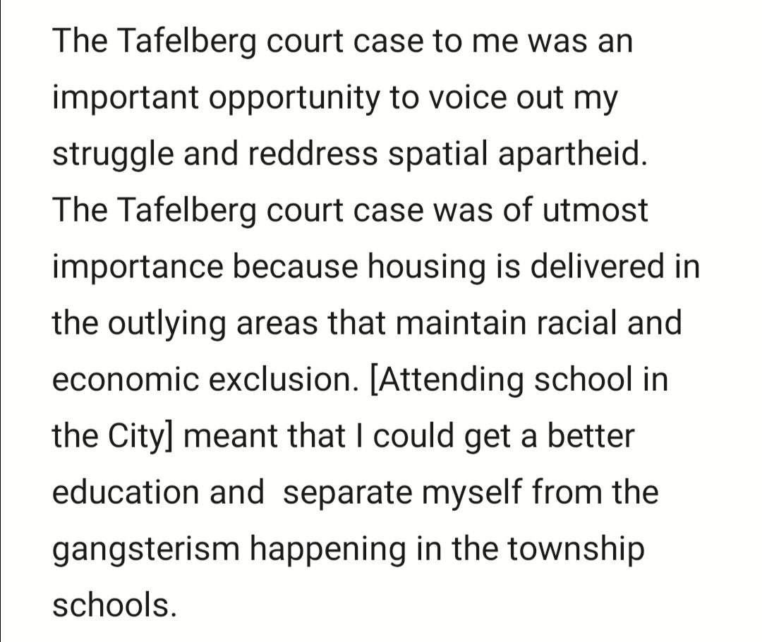 equal_education's tweet photo. Vuyolwethu Tswelekile, former Equaliser, Khayelitsha 👇🏿 #LandForPeopleNotForProfit https://t.co/7rwNbsKnQY