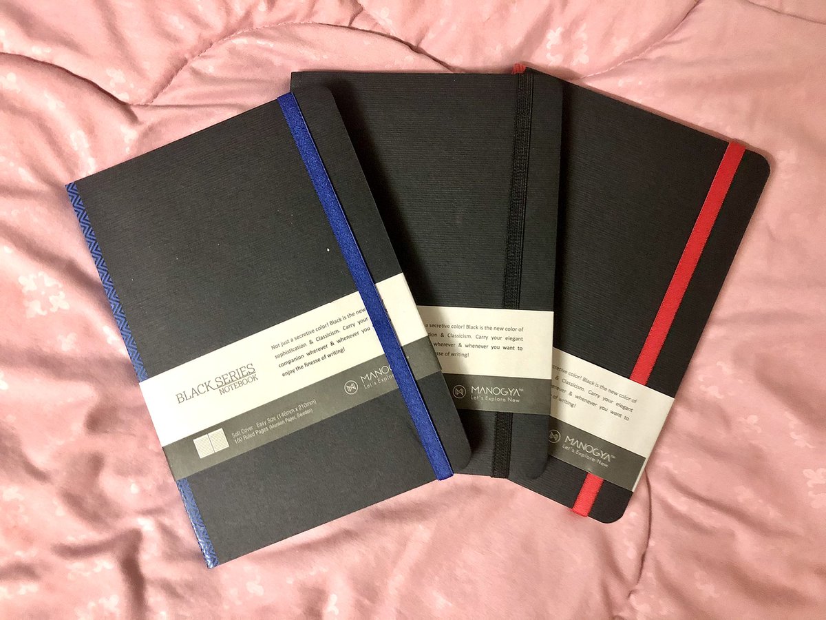 Bobin_James's tweet image. New maal, bro. 

Got a new stash of notebooks from Manogya. #NotAPaidTweet #NotANotebookInfluencer