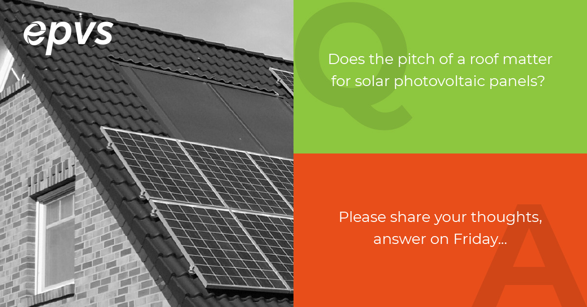 ❓ #QuestionTime...Thinking about achieving optimal efficiency when installing #solarpanels, does the pitch of a roof matter?

#renewables #solar #solargeneration #solarefficiency