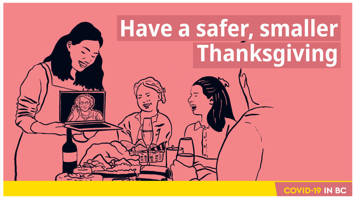 🦃🍂 Happy Thanksgiving! Celebrations may look a little different this year, but you can still connect with friends & family virtually. Do your part to bend our curve down. Tips for safer celebrations: ow.ly/DvPZ50BOxB0 #SticktoSix #NorthVan