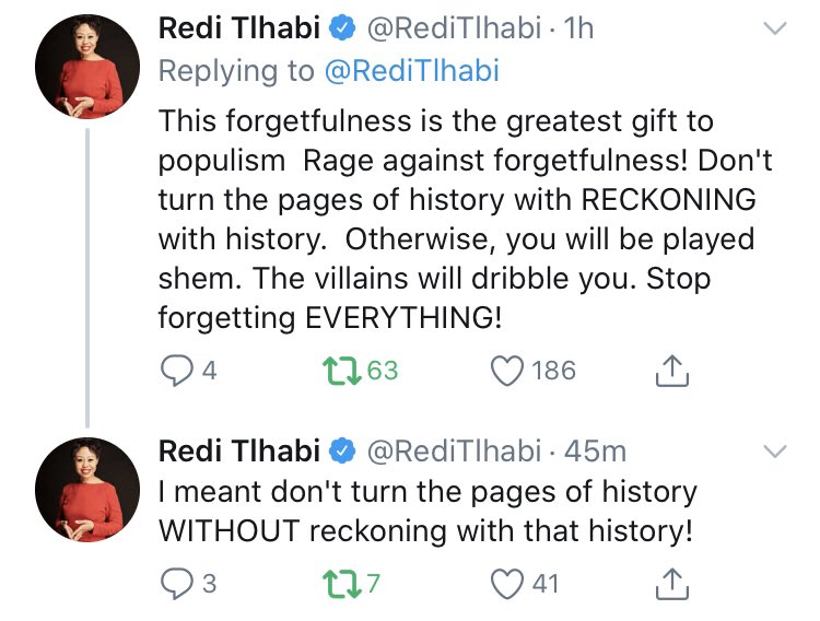 2Jays5's tweet photo. This here by Redi Tlhabi is all you need to know about Carl Niehaus and the type of people surround Ace Magashule at Luthuli House. @MbalulaFikile is spot on. These are not ANC but thugs and looters. #fikilembalula #Mbaks #Kebby #CarlNiehaus #Fikile #Mbalula https://t.co/6nzCdbxvmC