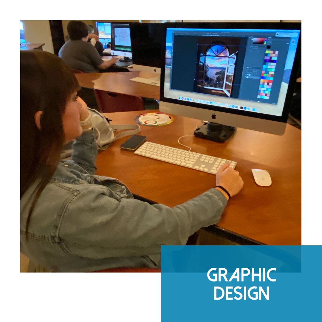 SRTCMonett's tweet image. Graphic Design students are currently working in Photoshop and learning how to use the Pen Tool. In this assignment, students are working on replacing the sky in the background of an image. #graphicdesign #scotttech