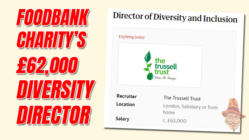 GuidoFawkes's tweet photo. Last Chance to Apply: Foodbank’s £62,000 Diversity Director https://t.co/QX7Gqo2nqZ https://t.co/kky0g1uajL