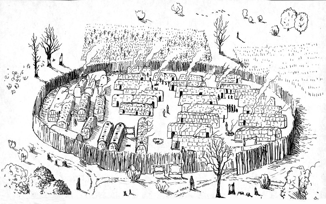 A matri-lineal and sedentary culture, the  #Susquehannock lived in longhouses surrounded by protective palisades.They raised dogs and hunted local wildlife, as well as grew crops of corn and tobacco. /2 #IndigenousPeoplesDay  #History
