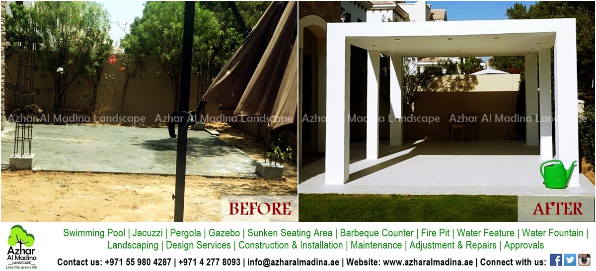 AzharAlMadina's tweet photo. A simple yet elegant #pergola as one of the highlights of our client's #landscape in #JGE

FOR INQUIRIES:
📞 055 980 4287

#landscapingcompaniesindubai #landscapingdubai #landscaping #VillasinDubai #naturalgrass #artificialgrass #shrubs #trees #JumeirahGolfEstate #pergola #gazebo https://t.co/THx2jTD7lS