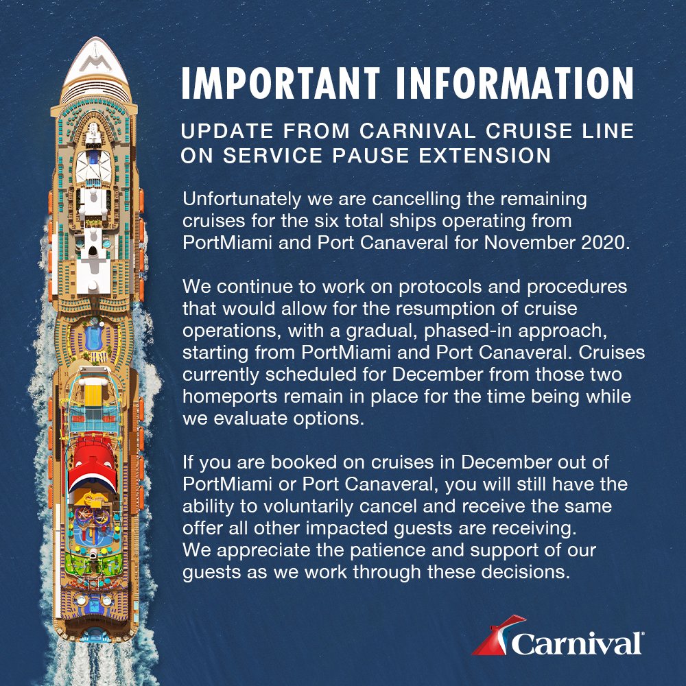 Carnival Cruise Line tweet media