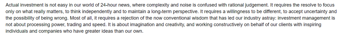 30/n Baillie Gifford: "Investment management... is about imagination and creativity"