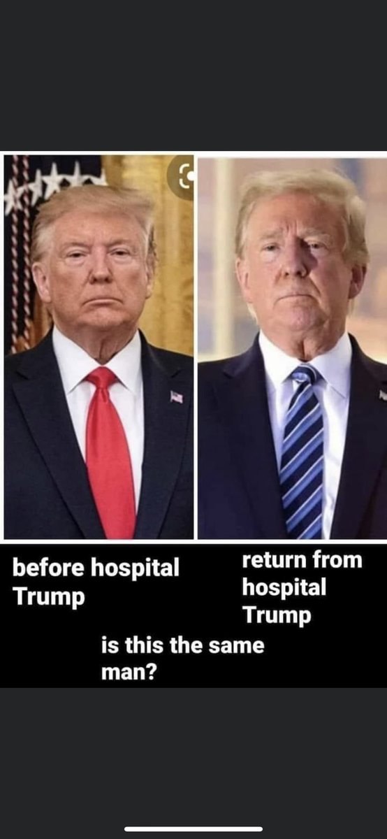 RAndresF's tweet photo. @TheEllenShow Is Trump still alive?  Trump double? https://t.co/54Ua6AxjnH