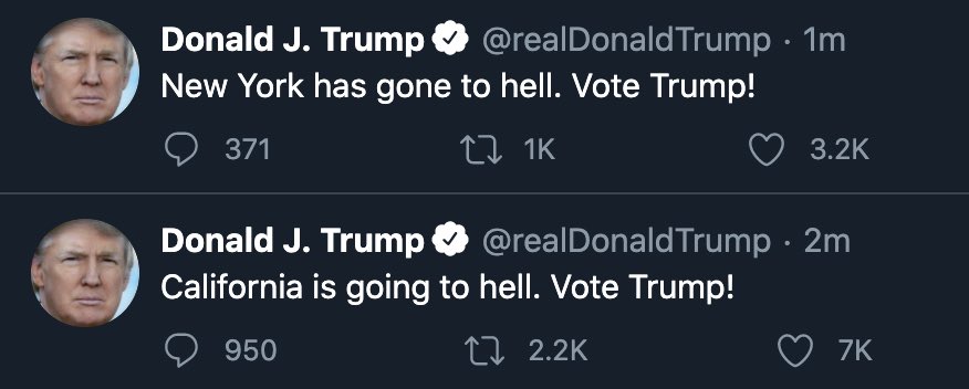 TommyMcNam's tweet image. Trump was gonna tweet this about every state but he gave up just like Sufjan