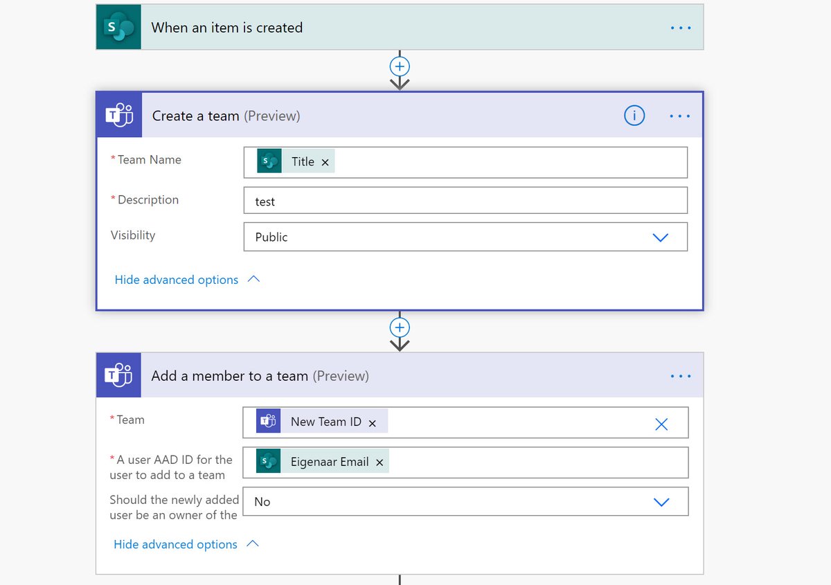 It's getting much easier to create a MS Team from Power Automate with the "Create a team" action. Currently in Preview. #powerautomate  #MicrosoftTeams