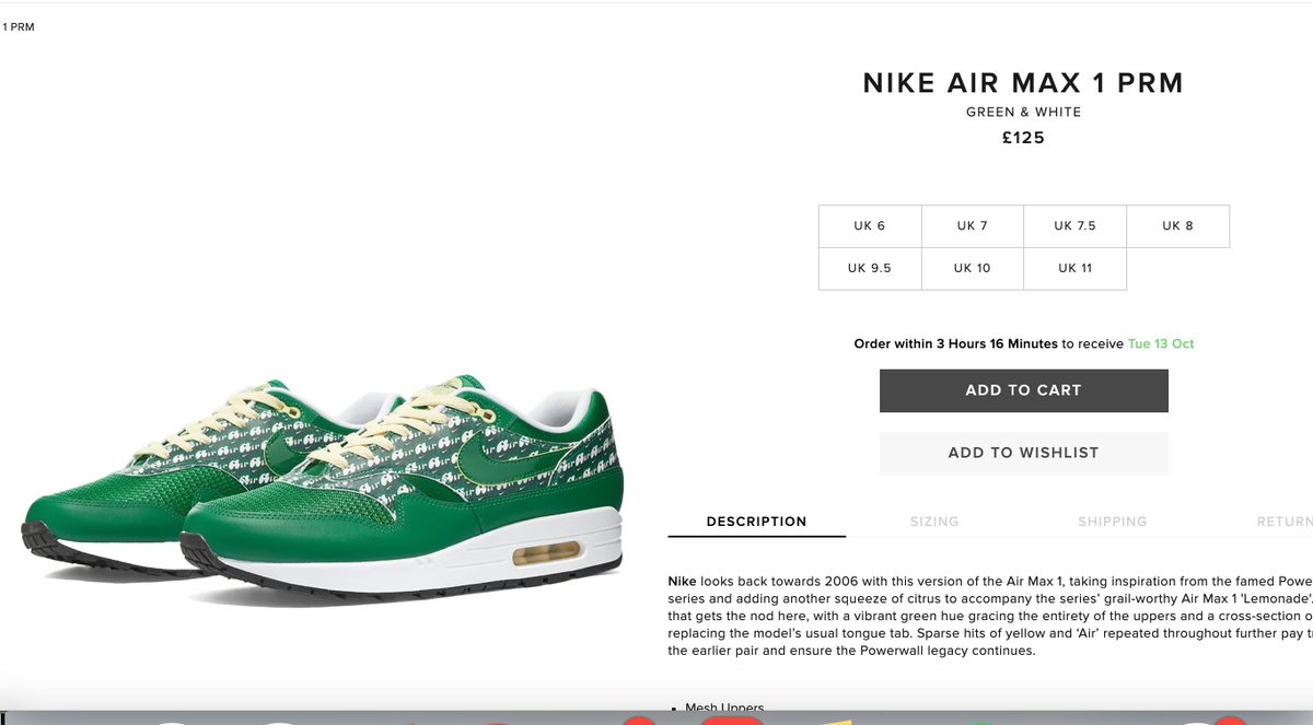 air max 1 end clothing