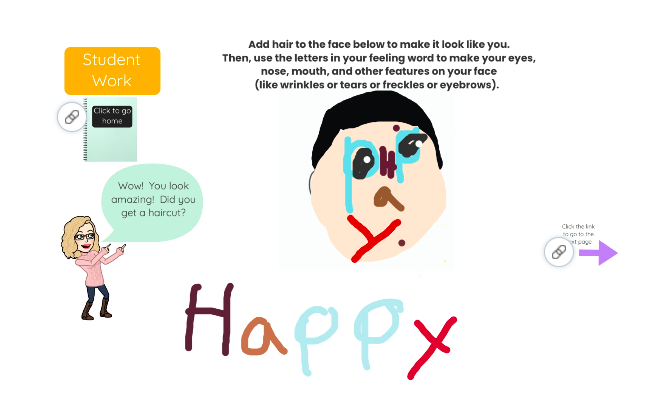 MrsGreenfccps's tweet image. After listening to Laura Vaccaro Seeger's Walter Was Worried, @mdhippos created faces using letters. K students like Juliette made name faces, 1st graders like happy Joshua made feeling faces, &amp;amp; 2nd graders like greedy Grayson made alliterative feeling faces. @fccps #samebutdiff