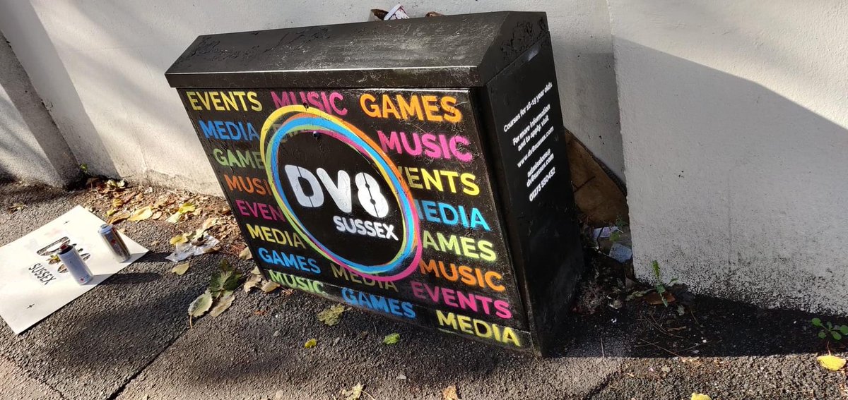 dv8sussex's tweet image. Check out our updated electrical boxes dotted around Brighton!

A big thank you to @SinnaOne for giving these a much needed makeover. They look fantastic!

Have you spotted one already?

#redesign #graffitiart #creativity #mediaproduction #music #games #events