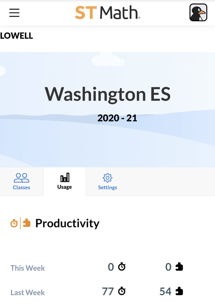 ms__driscoll's tweet image. The Washington Wolfpack is taking the #STMathFallChallenge seriously! Up 11 mins from the first week, with an average of 77 mins on @STMath last week! Jiji swag, here we come 🍂🐧