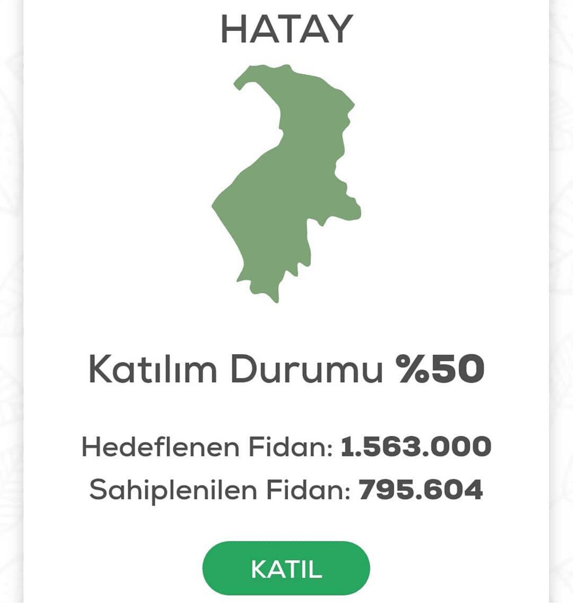 HatayYesil's tweet photo. Siz de geleceğimize bir nefes bırakmak istiyorsanız https://t.co/a5zfplCvnE sitesine girip Hatay ilimizi seçerek ücretsiz fidan sahiplenebilir veya Fidan bağışında bulunabilirsiniz. https://t.co/73yaej3IzC