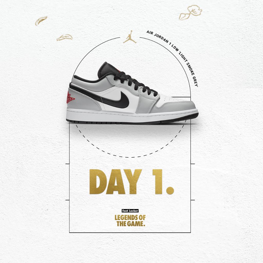 air jordan 1 light smoke grey footlocker
