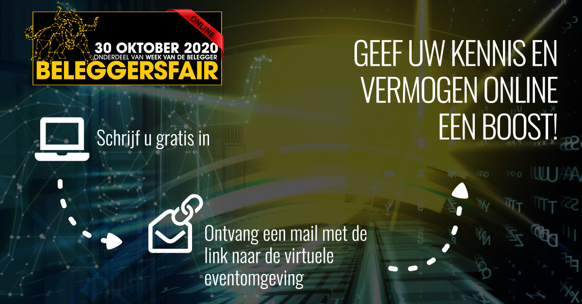 Meld u nu aan voor het grootste digitale beleggersevent van Nederland op vrijdag 30 oktober en volg o.a masterclasses, bezoek de virtuele beursvloer, en veel meer! events.triplei.nl/beleggersfair2…