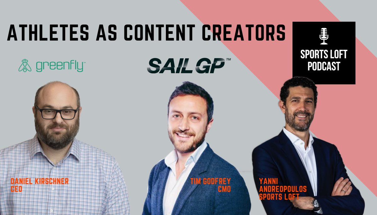 sportsloftHQ's tweet photo. How are athletes becoming such great content creators? How are leagues and rights holders helping them to do this? Join @greenfly 's @dbkirschner &amp; @SailGP's @timalexgodfrey on the Sports Loft podcast to find out.

https://t.co/0GU6rJDuNl

#sportsbiz #socialmedia #content https://t.co/ZPiAd2ULFN