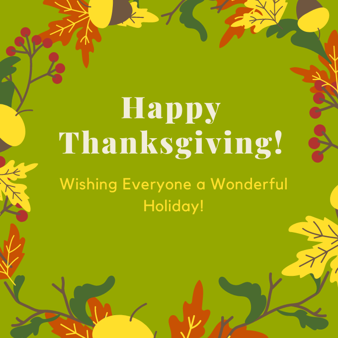 oltfoot's tweet image. We wish everyone a safe and yummy #thanksgiving!