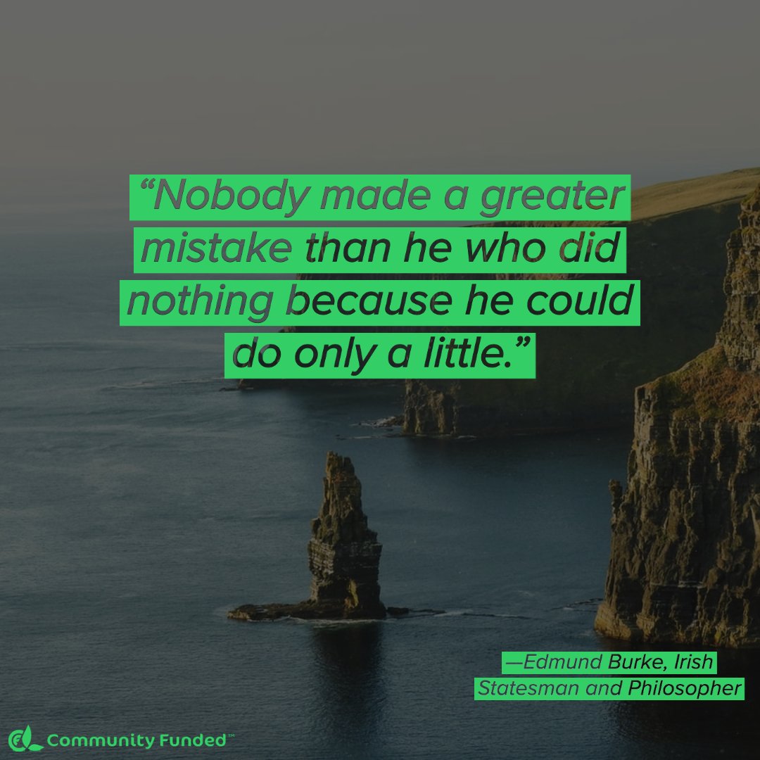In our current climate, it is easy to become overwhelmed and stagnant in our day to day lives. However, we must realize that any action (no matter how small) is commendable and has the opportunity to snowball into something much larger. Be faithful, friends. #giving #consistancy