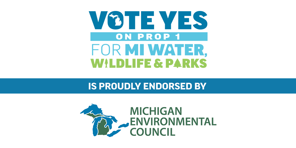 Thank you @MichEnvCouncil for your leadership in passing Prop 1! In MEC executive director Conan Smith's words: “Every day Michiganders benefit from the Natural Resources Trust Fund.' We can keep this legacy going strong by voting YES on Prop 1!