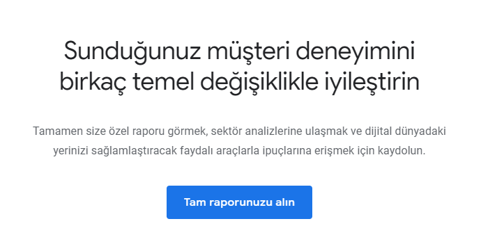 Google'dan yepyeni bir araç: Grow My Store.

E-ticaret sitenizde sunduğunuz deneyimi değerlendiriyor ve size detaylı bir rapor gönderiyor. Üstelik ÜCRETSİZ.
Adresi yazın, sektörünüzü seçin ve boom.

growmystore.thinkwithgoogle.com/intl/tr_tr/

#growmystore #digitalmarketing