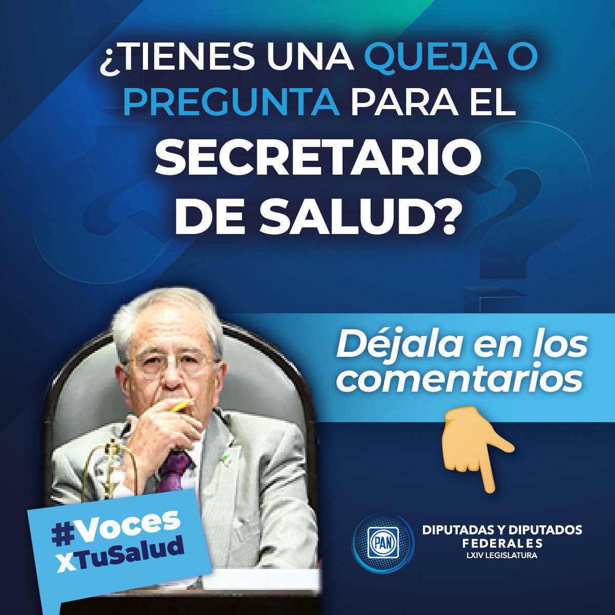 MxIvanRodriguez's tweet photo. Mañana recibiremos en la @Mx_Diputados al Secretario de #Salud para hablar del #SegundoInforme del presidente de la República.
Los @diputadospan somos tu voz y queremos que nos digas qué le preguntarías. Deja tus dudas respondiendo a este tuit.
#PANcontigo #CuentaConmigo https://t.co/VZduffAI1s