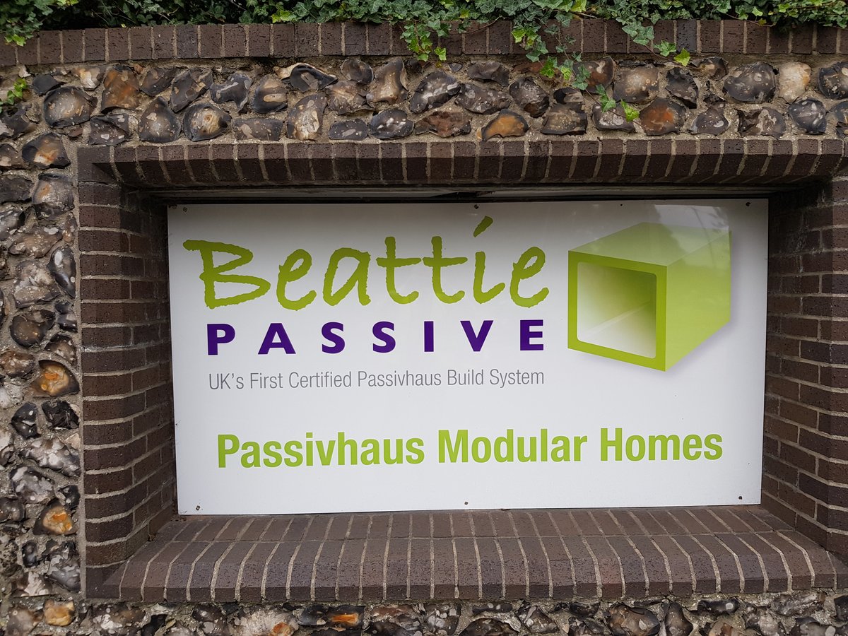 BeattiePassive's tweet photo. We have moved! Pleased to reveal one of our new signs – and looking forward to sharing more with you later this week! #passivhaus #Haus4 https://t.co/tjqncuTnuW