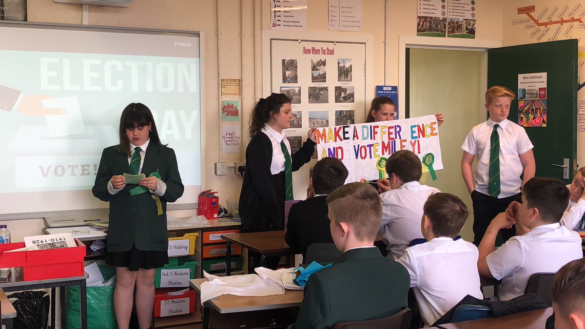 DHS_Social's tweet photo. S1 Social Subjects pupils were involved in their own elections for the role of Vice Captain of their class in the last few weeks before the holidays. Congratulations to our 6 new S1 VC’s! 🗳 but big well done also goes to all who campaigned! #vote #ballot #vicecaptain #social https://t.co/0RPwhbjk8T
