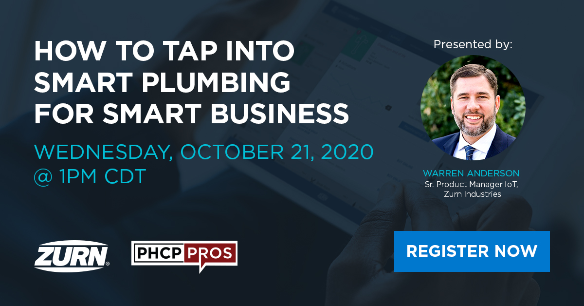 Do your plumbing systems connect buildings with real-time data for action and evaluative purposes? See what’s possible in our upcoming webinar, “How to Tap into Smart Plumbing for Smart Business.” bit.ly/34hgP0I