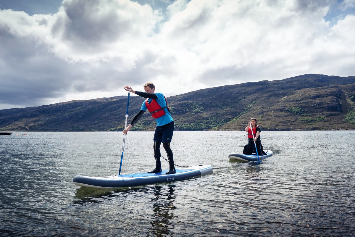 #Ullapool is a great spot to try out #paddleboarding, especially when followed by some famous fish 'n chips for tea afterwards, sitting by the shore! Who else loves a day by the water? #westcoastwaters #immerseyoursenses #ycw2020