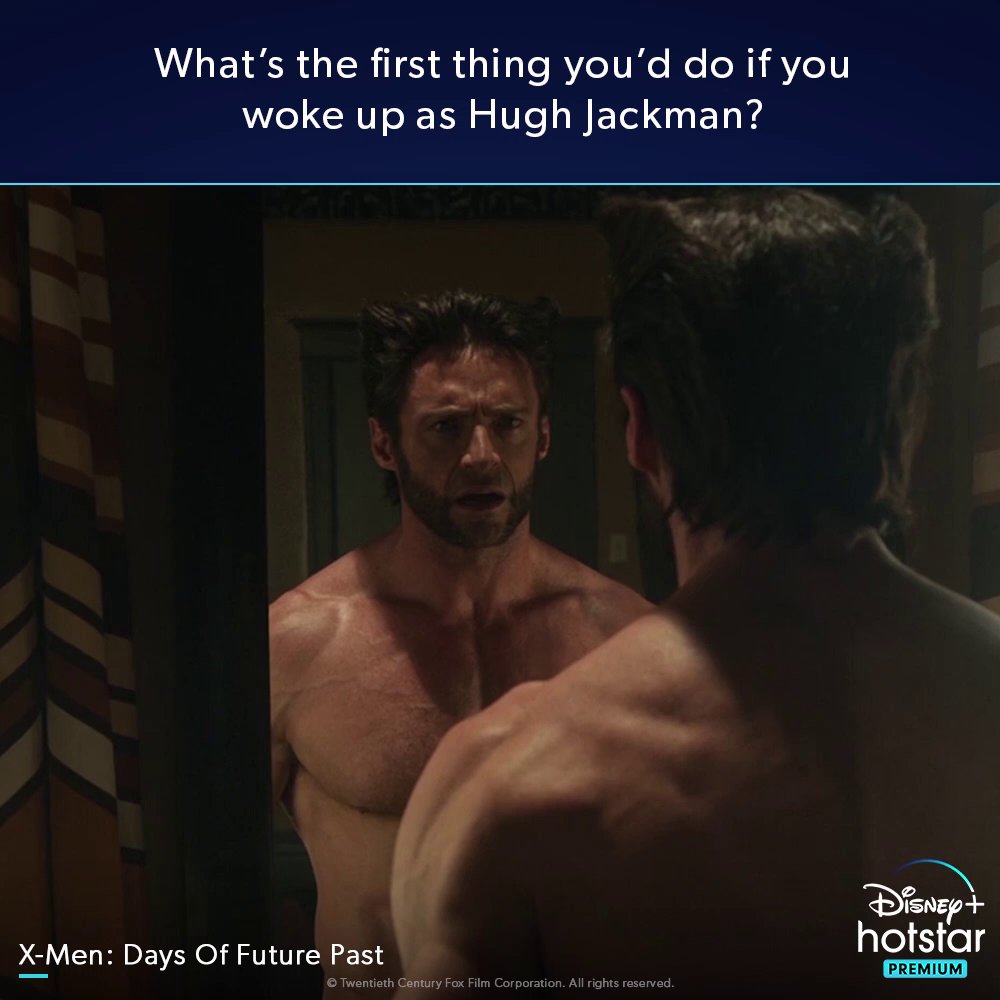 We wouldn t move an inch away from the mirror! 
Happy Birthday, Hugh Jackman  