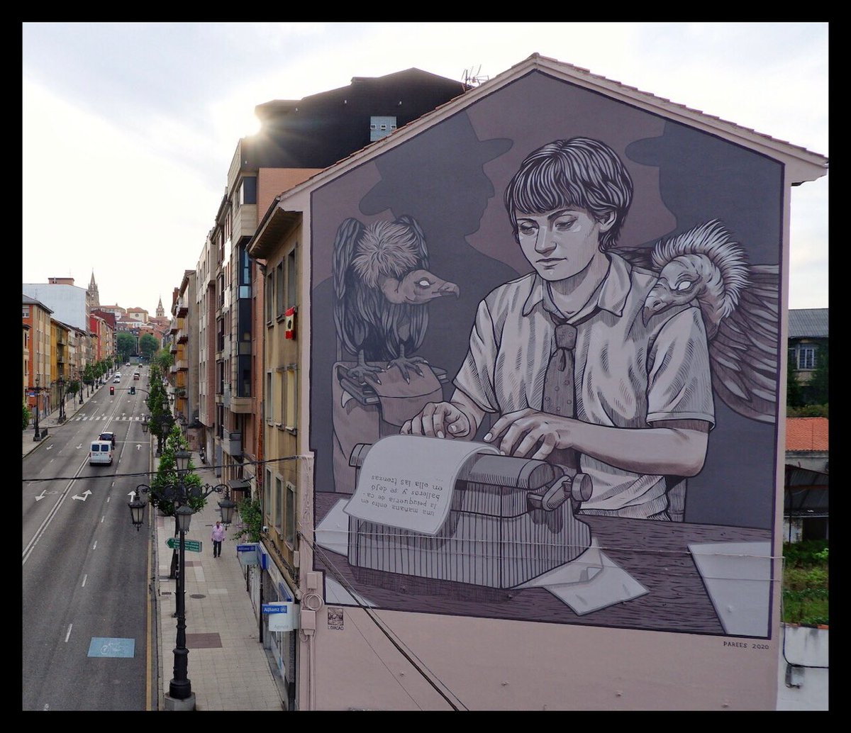 creginaldoa's tweet photo. my favorite #streetart (#oviedo #austuria #spain “Tribute to Maria Dolores Médio Estrada” #ovetense writer by @lidiacao_ ) #art #urbanart #graffiti #cute #awesome #beauty https://t.co/nZQxF6mOc1