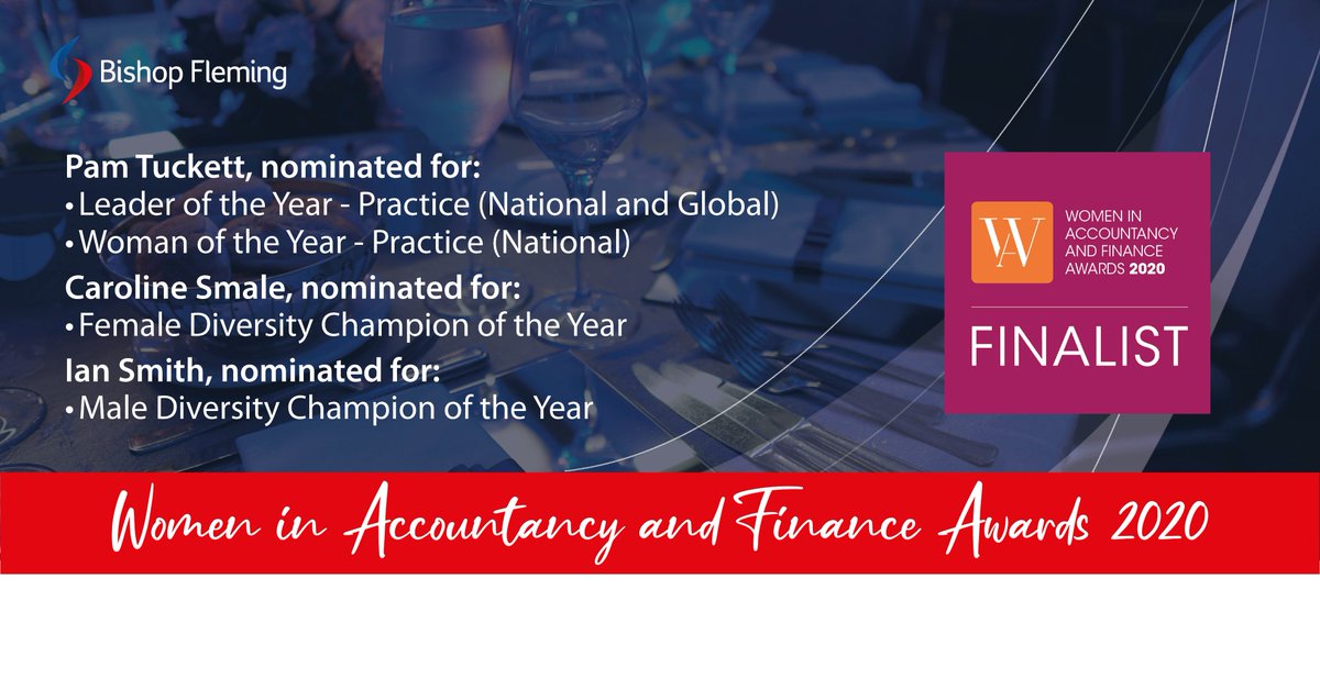 BishopFlemingUK's tweet photo. We are honoured to have been shortlisted for 4 awards at this year's @wafawards_ which take place this Friday.
During this week, we will be putting a spotlight on each of our nominees in the run up to the ceremony; Pam Tuckett, Caroline Smale and Ian Smith #wafawards2020 https://t.co/NGsuRK4JjX