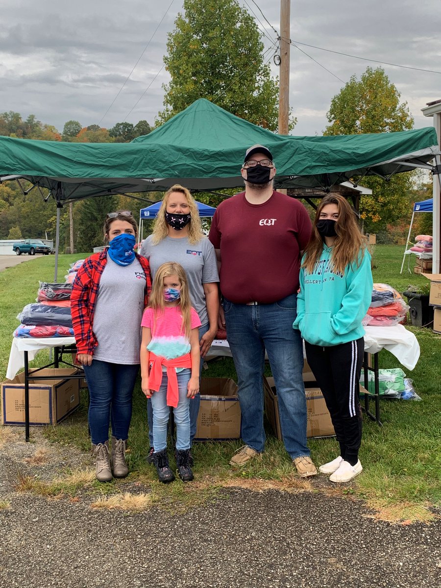 EQTCorp's tweet photo. Over the weekend, the #EQTeam helped out at a winter coat distribution in Marianna, PA. The EQT Foundation has been partnering with Operation Warm for more than 10 years to deliver coats to kids across our operating area. Thanks for spending time warming our communities' #hearts! https://t.co/qhghYsX8aw